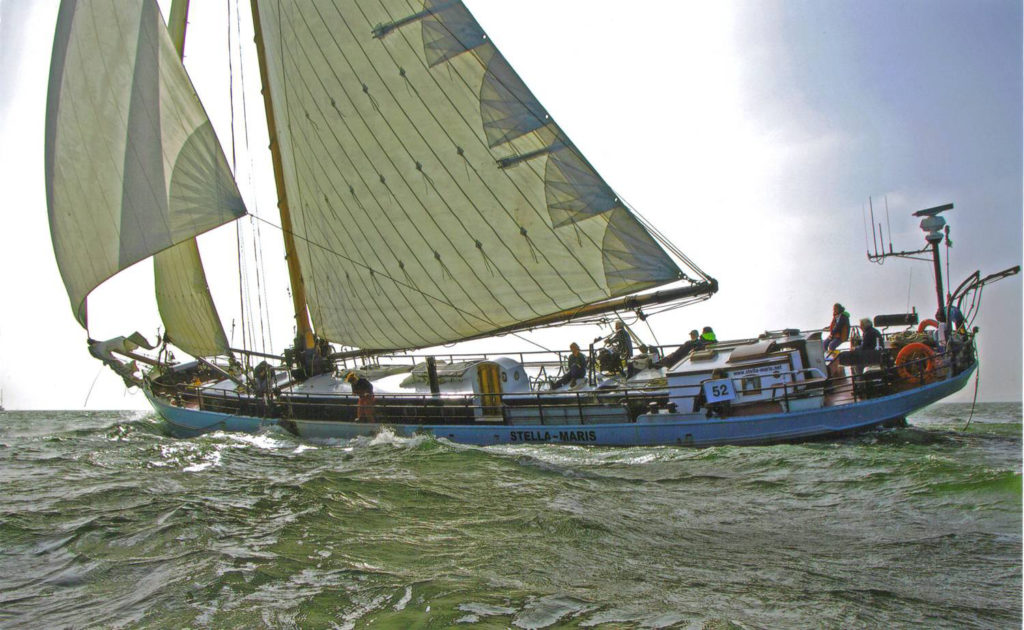 Stella Maris mit Standardbesegelung während des Klipperrace