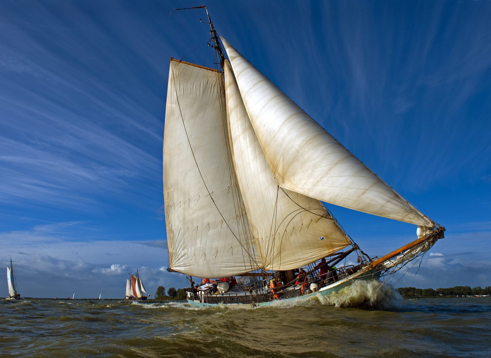 Stella Maris mit Standardbesegelung während des Klipperrace